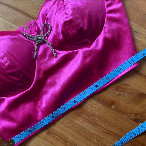 Crystal Sky Bustier Style Cropped Tank Top S NWT - Picture 3 of 8